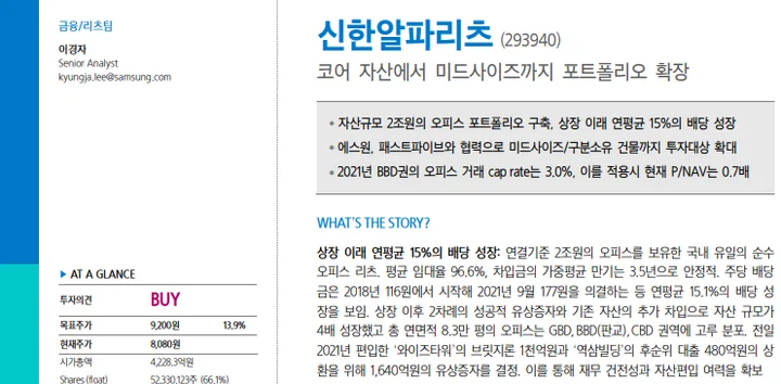 stocks_220216_신한알파리츠_유상증자_결정_22년_2월_1